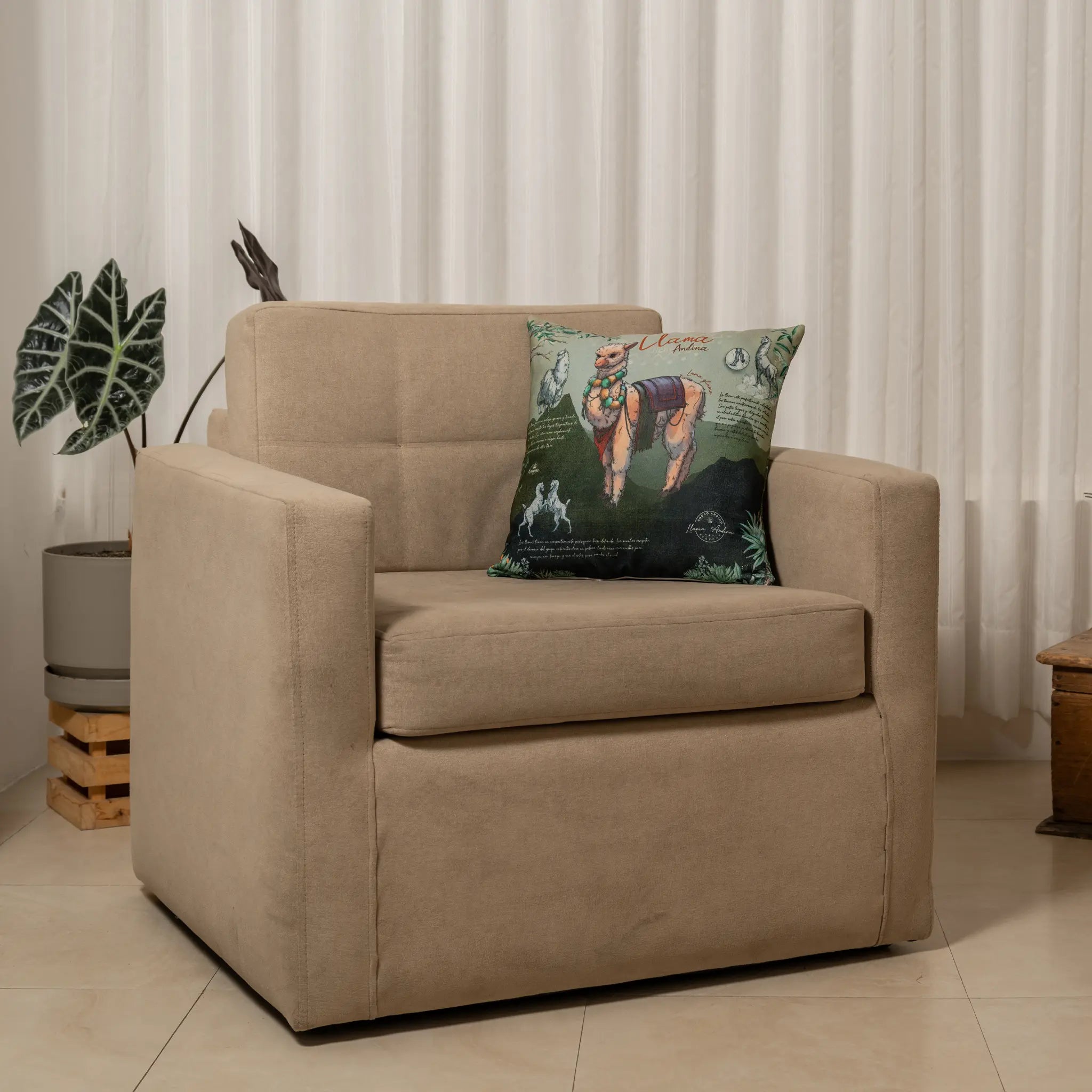 Cushion Cover Andean Llama