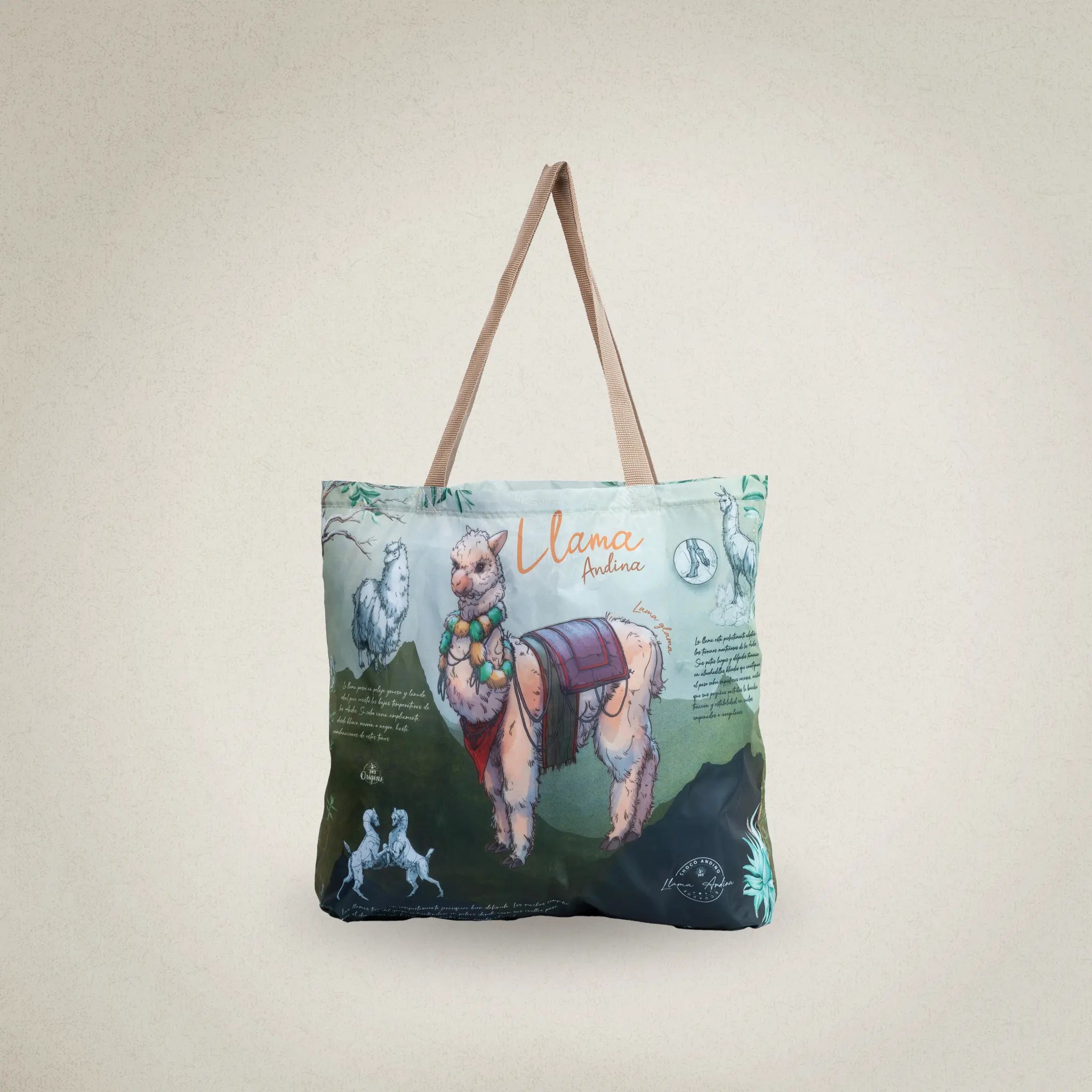 Eco Tote Bag Andean Llama