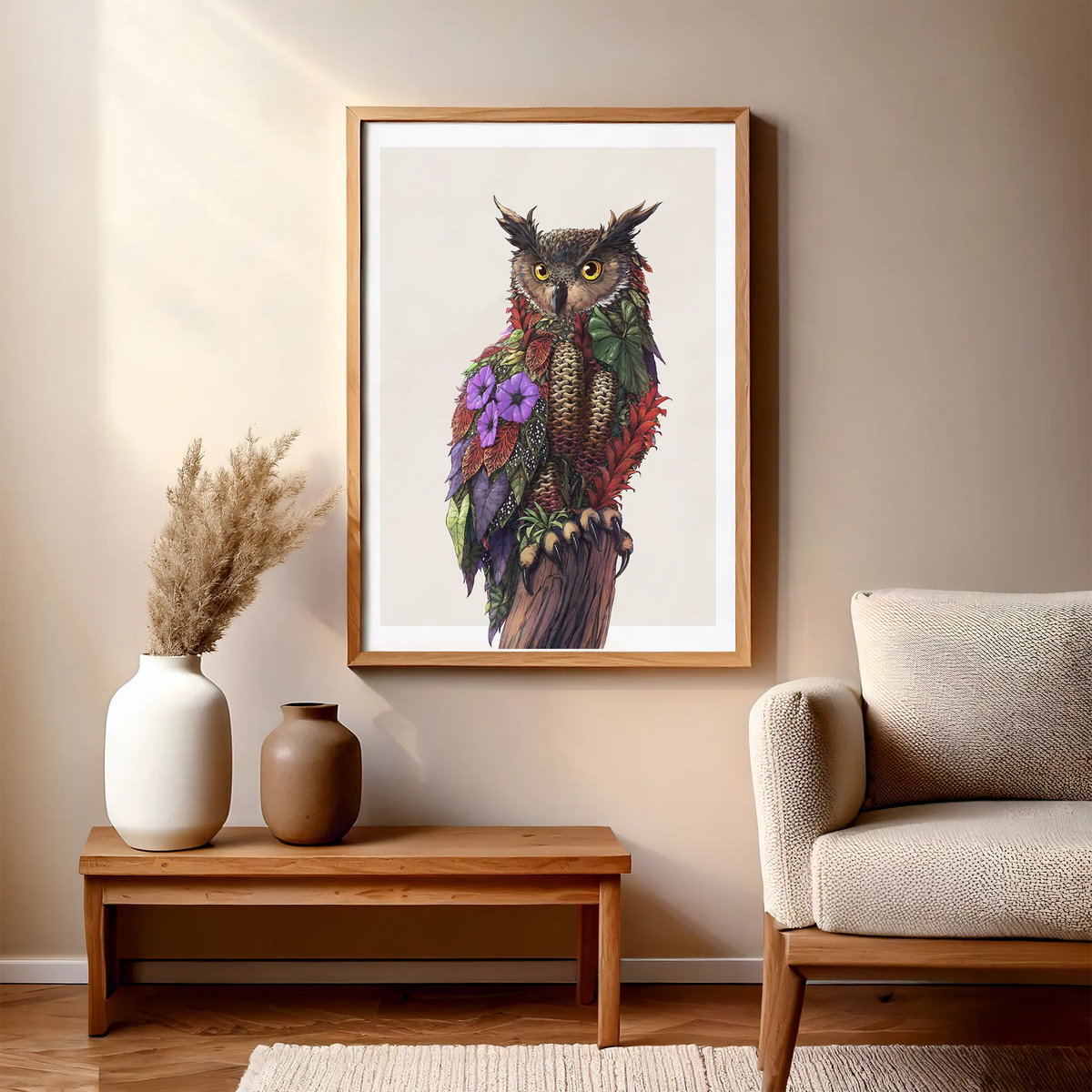 Great Horned Owl Fine Art (45cmx63cm)