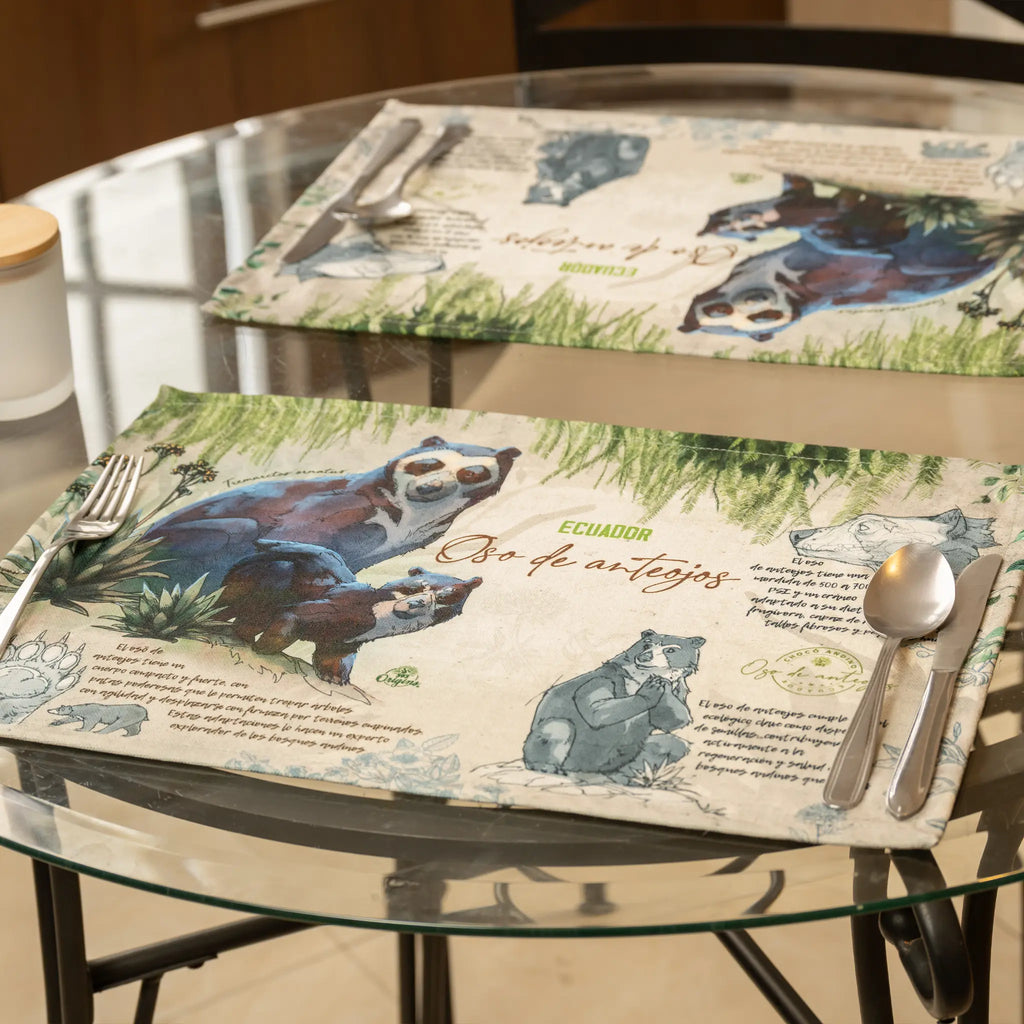 Placemats Spectacled Bear