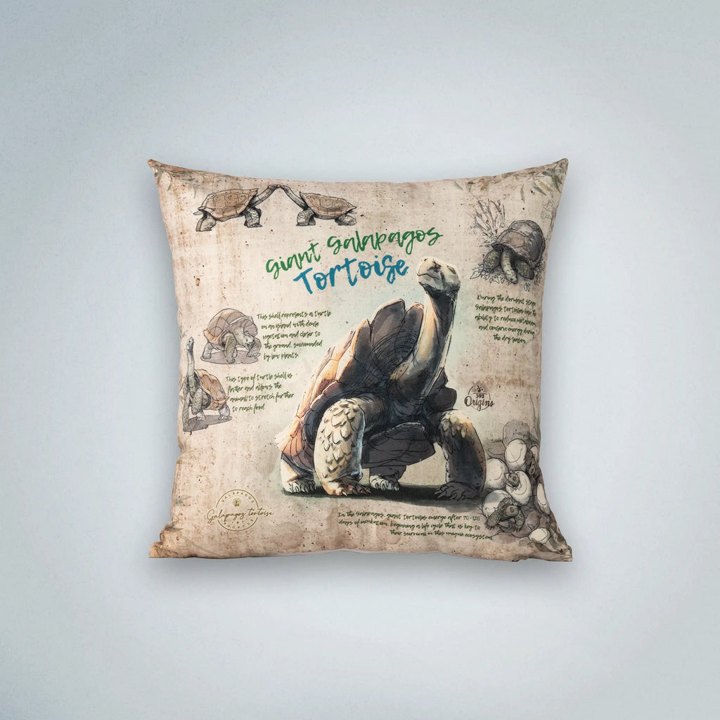 Cushion Cover Giant Galapagos Tortoise