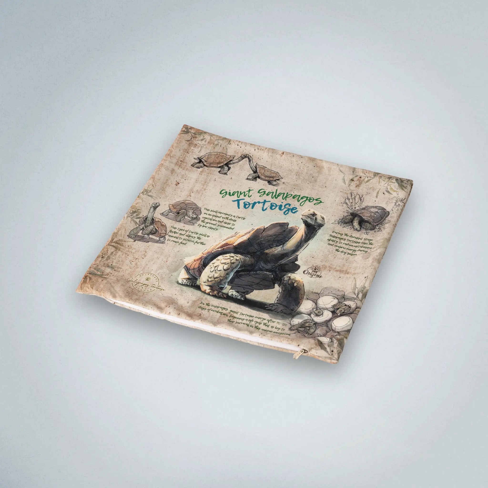 Cushion Cover Giant Galapagos Tortoise