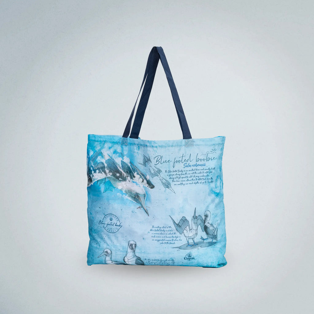 Eco Tote bag Blue-Footed Booby Sketch