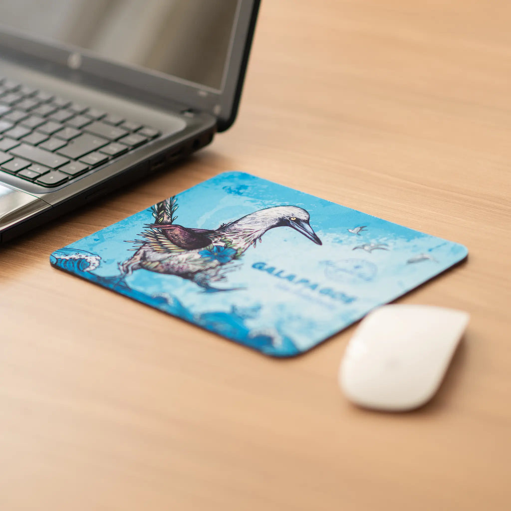 Mouse Pad Piquero Patas Azules