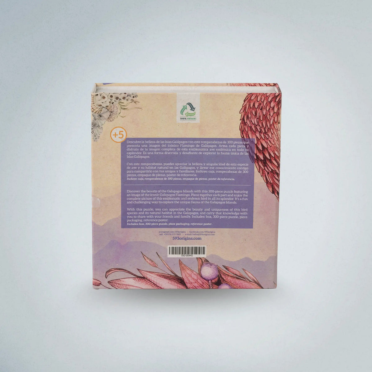 300-Piece Puzzle Galapagos Flamingo