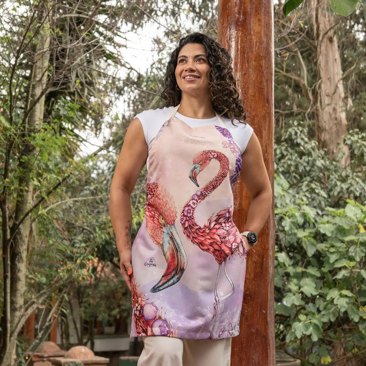 Galapagos Flamingo Apron