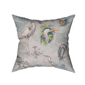 Cushion Blue Heron